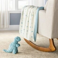 Plush Baby Blanket - Dinosaur Footprint - Cloud Island™