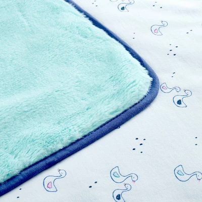 Baby Jersey Knit Blanket - Cloud Island™ Blue 2 Baby Jersey Knit Blanket - Cloud Island™ Blue - Image 2