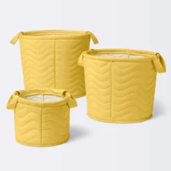 Quilted Fabric Small Round Storage Basket - Yellow - Cloud Island™ -Cloud Island GUEST 0b733d0a 2113 4887 b178 9085c321a75c