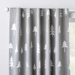 Blackout Curtain Panel Trees - Cloud Island™ Gray -Cloud Island GUEST 0c1a6528 cfb3 4264 aa09 1708c1a308f8