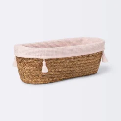 Natural Weave Oval Storage Bin With Waffle Weave Liner - Cloud Island™ 9 Natural Weave Oval Storage Bin With Waffle Weave Liner - Cloud Island™ -Cloud Island GUEST 1e6641ca 4f0e 49c7 9393 e36b79ebf5a7