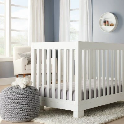 Polyester Rayon Fitted Crib Sheet - Solid Gray - Cloud Island™ 1 Polyester Rayon Fitted Crib Sheet - Solid Gray - Cloud Island™