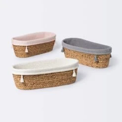 Natural Weave Oval Storage Bin With Waffle Weave Liner - Cloud Island™ 7 Natural Weave Oval Storage Bin With Waffle Weave Liner - Cloud Island™ -Cloud Island GUEST 290cd034 f4d7 4299 823d 2ffe34079b0e