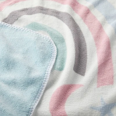 Plush Baby Blanket Rainbow And Stars - Cloud Island™ 2 Plush Baby Blanket Rainbow And Stars - Cloud Island™ - Image 2