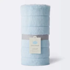 Faux Fur With Channel Carving Baby Blanket - Cloud Island™ - Light Blue -Cloud Island GUEST 31d2cbc6 2b68 4831 954c 328cef1bd018