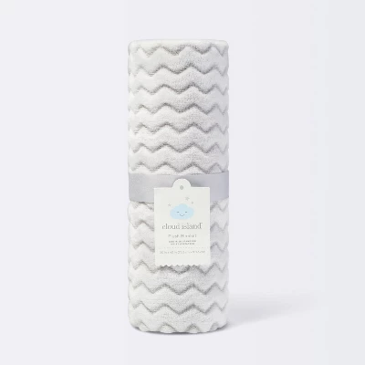 Plush Embossed Baby Blanket Chevron - Cloud Island™ Gray - 100 Each 3 Plush Embossed Baby Blanket Chevron - Cloud Island™ Gray - 100 Each - Image 3