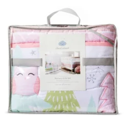 Crib Bedding Set Forest Frolic 4pc - Cloud Island™ Pink -Cloud Island GUEST 669133dc 89c1 4e8a b71b 0b930ec177f7