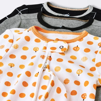 Baby 3pk Halloween Sleep N' Play - Cloud Island™ Orange 2 Baby 3pk Halloween Sleep N' Play - Cloud Island™ Orange - Image 2
