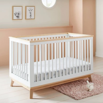 Fitted Jersey Crib Sheet Love To Dream - Rainbows/White - 2pk - Cloud Island™ 1 Fitted Jersey Crib Sheet Love To Dream - Rainbows/White - 2pk - Cloud Island™