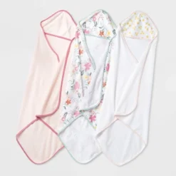 Baby Girls' 3pk Floral Meadow Hooded Towel - Cloud Island™ -Cloud Island GUEST 8cd13f38 d391 49f3 a5cb 062e8a119962