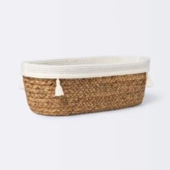 Natural Weave Oval Storage Bin With Waffle Weave Liner - Cloud Island™ 8 Natural Weave Oval Storage Bin With Waffle Weave Liner - Cloud Island™ -Cloud Island GUEST a3de4f61 51cd 4f96 91ff 73a5dc516147