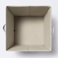 Tufted Canvas 13"x13" Storage Cube - Cloud Island™ Gray/Cream -Cloud Island GUEST c67d35c4 db01 4dd6 aaf7 bf1269979386