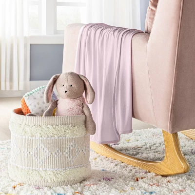 Rayon From Bamboo Swaddle Baby Blanket - Light Pink - Cloud Island™ 1 Rayon From Bamboo Swaddle Baby Blanket - Light Pink - Cloud Island™