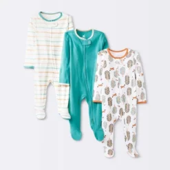 Baby 3pk Orchard Zip-Up Sleep N' Play - Cloud Island™ Off-White -Cloud Island GUEST e9088444 8fb9 480d bc0f 5389caf4628a