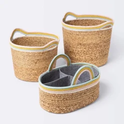 Natural Woven Round Storage Bin With Coiled Rope Handle - Cloud Island™ L 5 Natural Woven Round Storage Bin With Coiled Rope Handle - Cloud Island™ L -Cloud Island GUEST f2c0b681 df2b 4431 8e48 9cfc420789b9